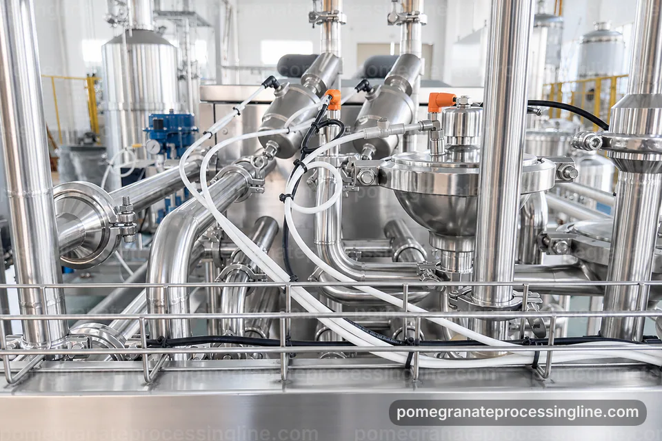 industrial pomegranate juice line, buying considerations: pomegranate aril separator operating stage