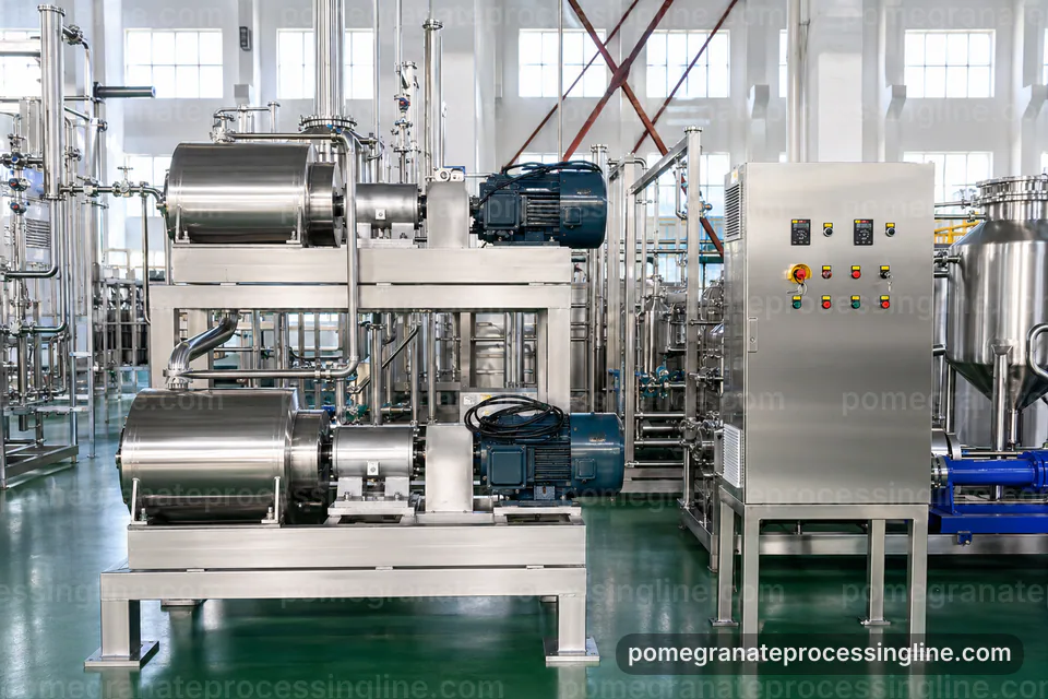 industrial pomegranate juice line, common buyer questions: gentle aril pressing section operating stage