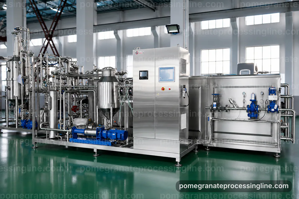 industrial pomegranate juice line, applied process engineering: pomegranate aril separator operating stage