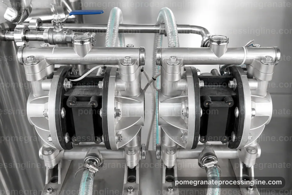 Industrial Pomegranate Juice Line: Operating Principle Operating Stage industrial pomegranate juice line, operating principle: pomegranate aril separator operating stage